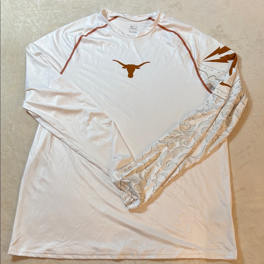 Nike UT Texas Longhorns Long Sleeve Kobe Bryant Shirt Burnt Orange Extra Large